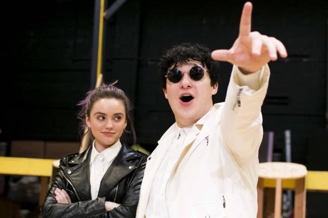 From left: Jackie Mull (Senior) as Cousin Kelly; and Kyle Penny (Senior) as Tommy