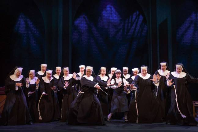 Photo credit Joan Marcus Kerissa Arrington as Sister Mary Clarence and the Sister Act Company in &quot;Raise Your Voice.&quot;