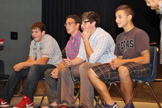 Girls, girls and more girls 'What do boys think of you' seminar.
