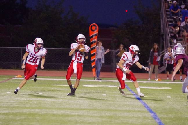 Newton Braves keep rolling Whippany Park quarterback Chris Deehan looks to throw the ball as teammates provide protection in the first quarter. Deehan threw for one touchdown in the contest.