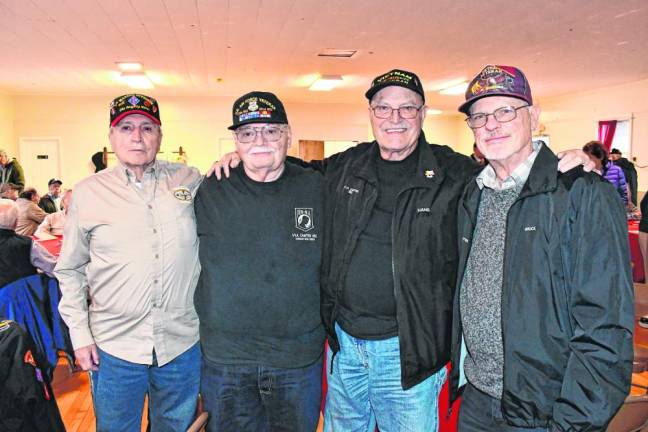 Rich Zgoda, Rich Predmore, Johhanes De Boer and Bruce Eakman attend the lunch.