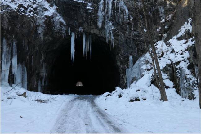 The 110-year-old Roseville Tunnel, part of the seven-mile segment of the Lackawanna Cutoff that’s being restored (Photo by Chuck Walsh)