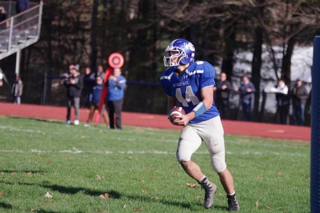 Kittatinny running back Jacob Mafaro rushed for 135 yards and scored 1 touchdown.