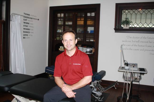 Chiropractic center moves to Hamburg Photos by Rose Sgarlato Dr. Andrew Grano in one of the new treatment rooms at Grano Pain Relief and Wellness in Hamburg.