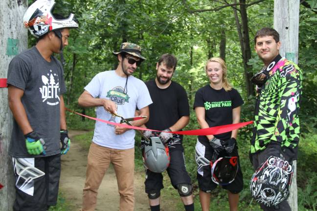 Mountain Creek Bike Park opens new top-to-bottom beginner trail Members of the Bike Staff.