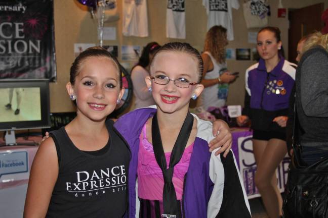 Girls, girls and more girls Maya Sauer and Julia Chmielowiec of Vernon and Dance Expressions.