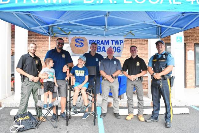 Cones with a Cop in Byram CC4 Byram Township PBA Local 406 hosts Cones with a Cop at Champs Ice Cream Parlor on Thursday, July 18.