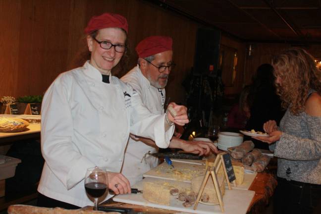 Adults with autism group holds fundraiser Cheese & Charcuterie donated by Nina and Jonathan White, owners of Bobolink Dairy and Bakehouse.