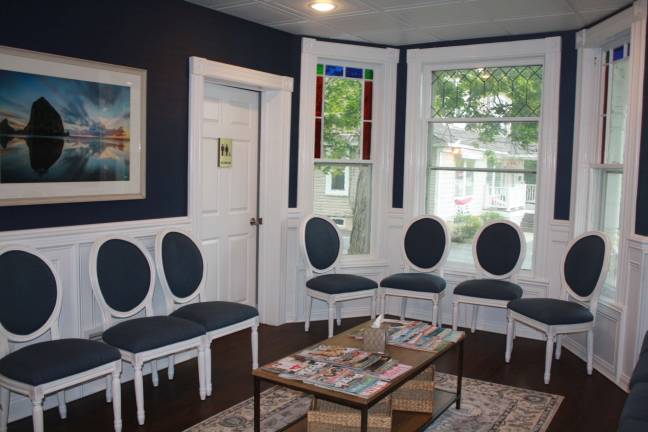 Chiropractic center moves to Hamburg The reception area at Grano Pain Relief and Wellness Center.