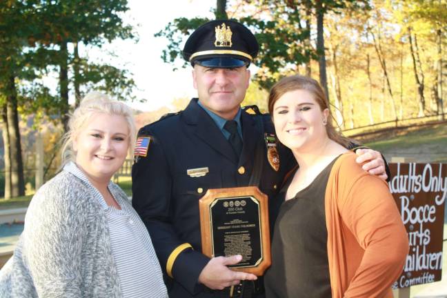 Taylor Philhower, Sergeant Frank Philhower of Newton PD and Nicolle Philhower