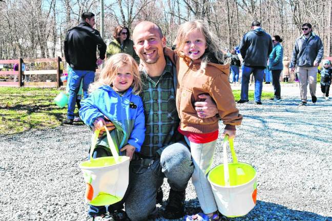 Chris Stepien of Denville with his sons Koa, left, and Bear.