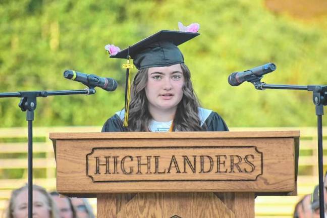 Wisdom of the young Ava Murphy, valedictorian of West Milford High School.