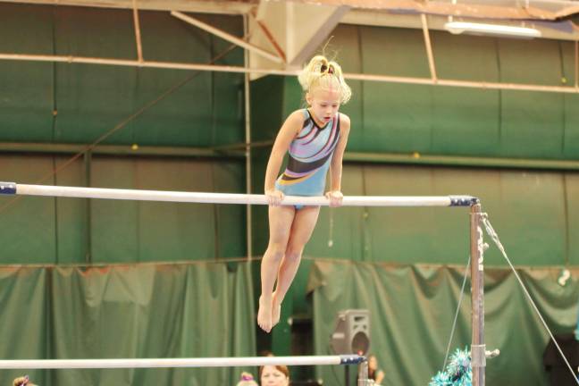 Westys hosts gymnastics invitational Westys gymnast Hailey Jenkins on the uneven bars. Jenkins from Lafayette, New Jersey took first place in the Bronze 6-7 division with an all around score of 33.70.