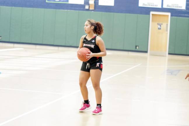 Northampton's Zoe Cruz scored eight points.