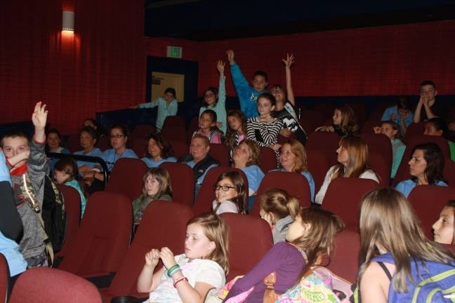 School kids inspired by 'Wonder' and kindness Helen Morgan students participate in a Q & A after the special screening of "Wonder" at Sparta Theatre.