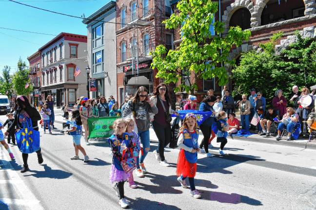 Photos: Memorial Day Parade in Newton Daisy and Girl Scouts march in the parade.