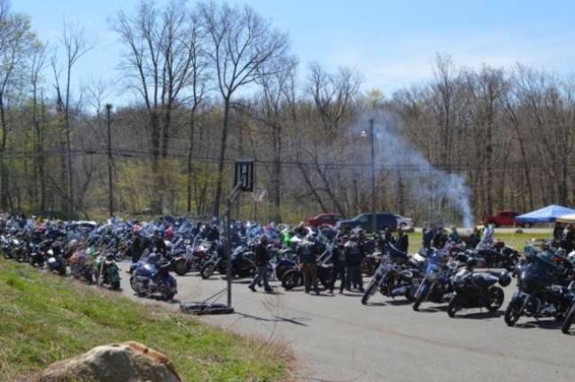 Around 200 riders brought their machines to the event.
