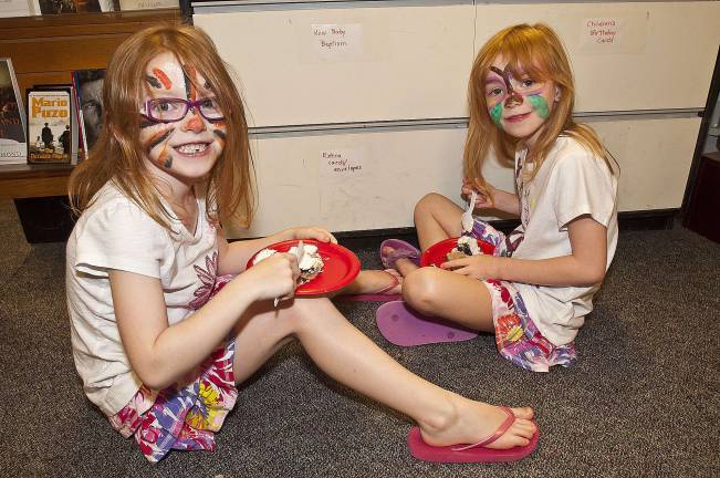 Sparta Books celebrates Waldo's birthday From left, Cassis and twin sister Harlow Yappen, 6, of Byram Photos by Warren Westura For more photos of this event, visit www.spartaindependent.com
