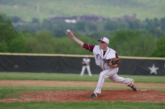 Newton loses to Lodi in baseball Newton's pitcher Casey Thomas on the mound.