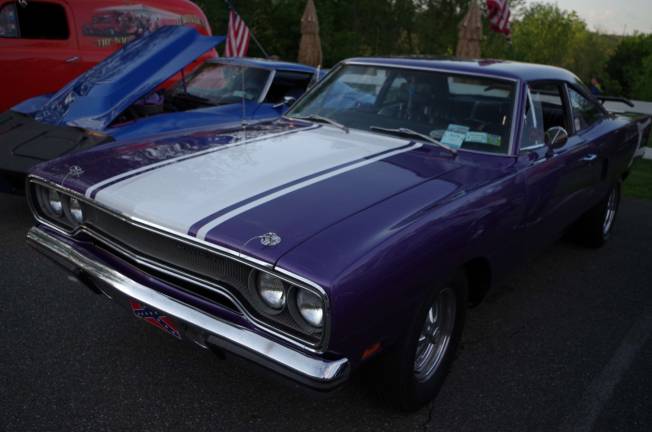 Classic cars cruise into Branchville An old school Plymouth.