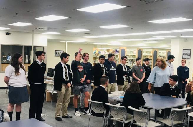 War veterans speak to local youth theatre group War veterans speak to local youth theatre group