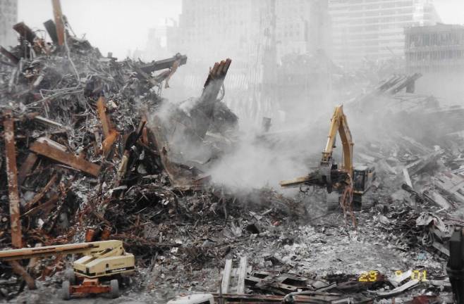 Scenes from when Dr. Marc Kramer was working at Ground Zero (Photo provided)