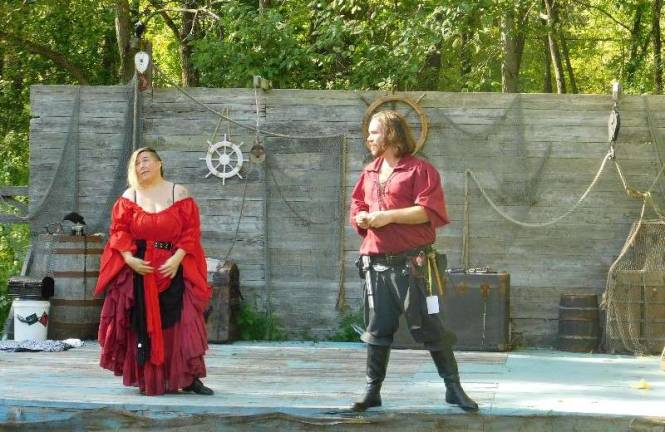 Knights and faeries roman the woods of Sparta The Crow's Nest "Karnevil" featured pirates performing mind-boggling stunts of human endurance at the Sparta Renaissance Festival