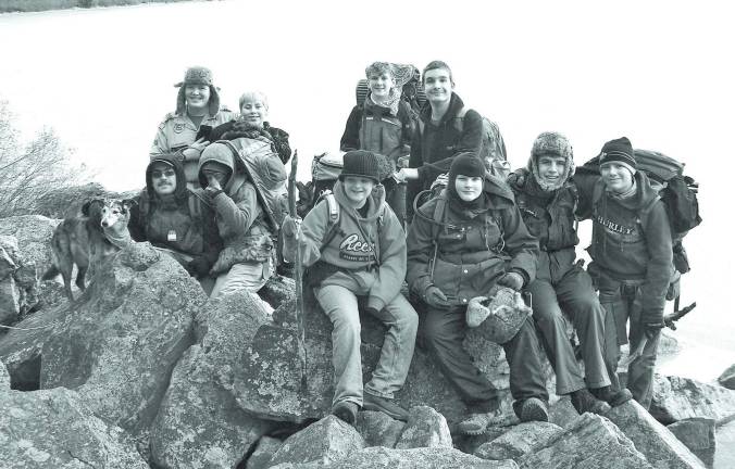 Troop 85 hike Photo Provided Boy Scout Troop 85 of Andover and Newton on the Appalachian Trail.