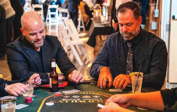 Photos: Casino Night fundraiser <b>Tom Donnelly and Keith Blessing.</b>