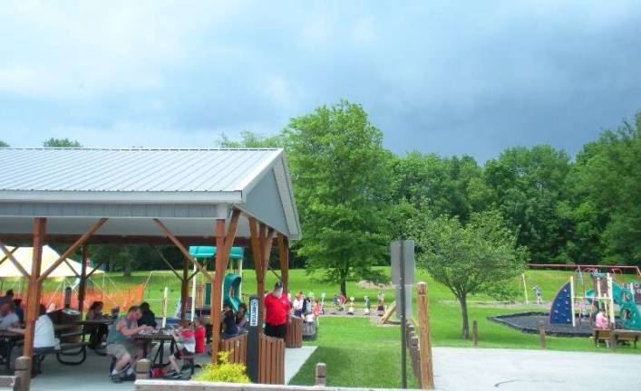 Music, fireworks and fun at Andover Township Day Residents enjoying the pavilion and the playground at Hillside Park during Andover Township Day, held Saturday June 2nd, 2018. The sky periodically darkened, but the rain held off for the duration of the event.