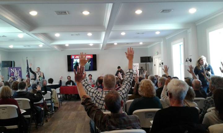 Unofficial town hall meeting draws big crowd Popular response was so large, two meetings were held