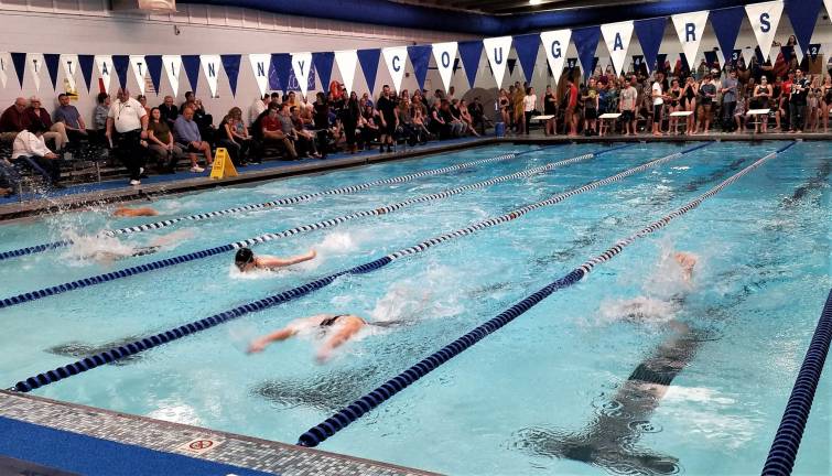 Kittatinny Regional High School pool, home of the Cougars.