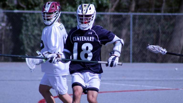 Michael Inglima of Kittatinny was a long stick midfielder for the Centenary University lacrosse team. (Photo courtesy of centenarycyclones.com)