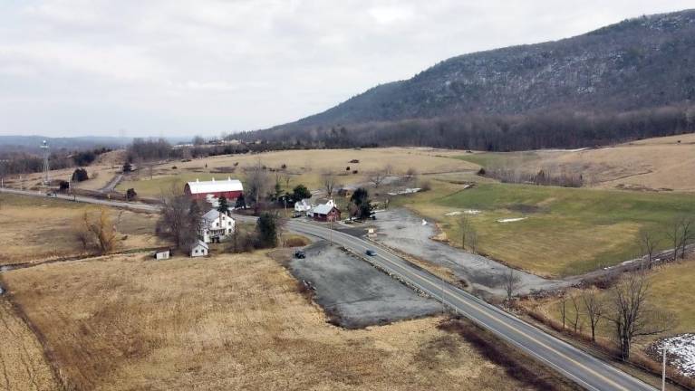 An aerial view of the site (from planning exhibits)