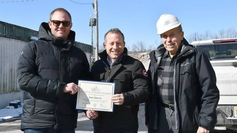 Infrastructure bill: Braen Stone, 118-year-old business in Franklin, to help rebuild NJ highways U.S. Rep. Josh Gottheimer visits Braen Stone quarry in Franklin last week (Photo provided)