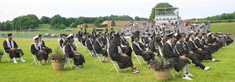 ‘All eyes are on the Class of 2020’ Students listen. (Photo by Vera Olinsky)