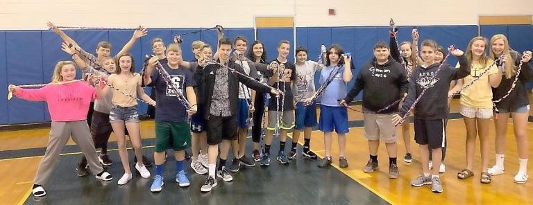 Kittatinny Regional High School Students participated in the school's Day of Service.