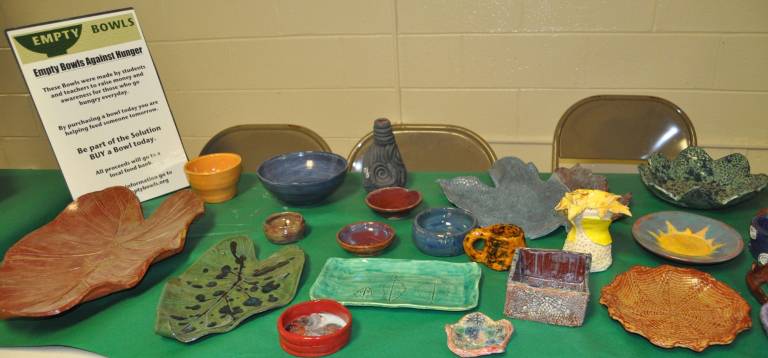 KRHS students sell art work to help others Pottery creations by KRHS students for 'Empty Bowls' project Photos provided