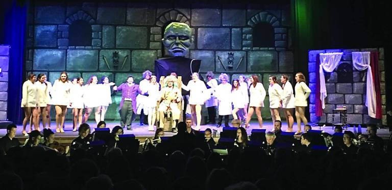 It’s not just the performance Nothing “Abby Normal” about this: The cast of the Vernon Township High School Drama Club’s production of “Young Frankenstein.”