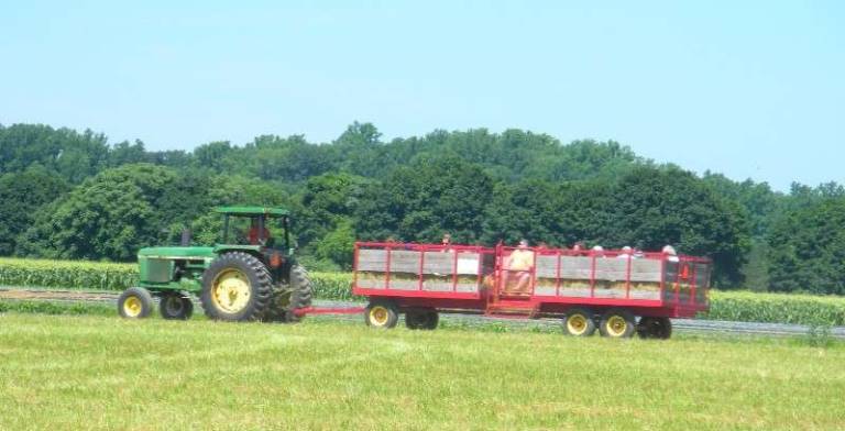 Tranquillity Farms opens new store Patrons were treated to hayride tours of Tranquillity Farms at the Grand Opening Photos by Mandy Coriston