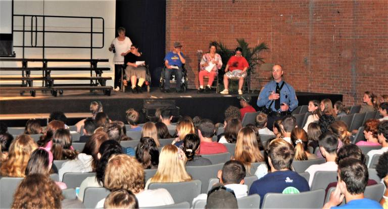 Students hear teen driving stats Students hear teen driving stats