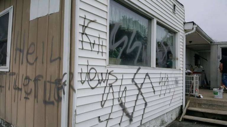 Anti-Semitic graffiti found at Airport Diner days before Rosh Hashanah Photo courtesy of GoFundMe Anti-Semitic graffiti and vandalism was found at the Airport Diner Sunday morning.