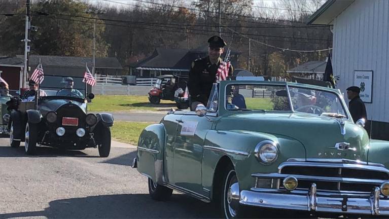 Veterans honored with parade, ceremony U.S. Army Capt. Robert ‘Bo’ Farrell of Hamburg was grand marshal of the 23rd annual Salute to Military Veterans on Sunday, Nov. 5 at the Sussex County Fairgrounds. (Photos by Kathy Shwiff)