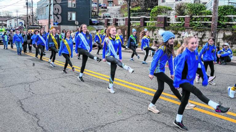 SP1 Students of the An Clár School of Irish Dance in Byram perform in the parade, which is sponsored by the Town of Newton and the Newton Volunteer Fire Department.