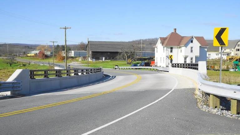 The bridge carrying County Route 565 over the Papakating Creek in Wantage reopened in June 2019, after it was closed for reconstruction for nearly a year (Photo by Vera Olinski)