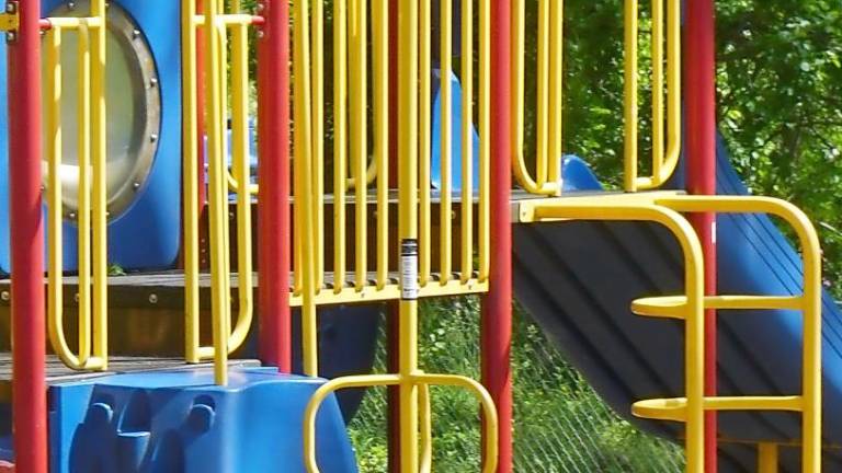 Playground equipment at Ogdensburg Elementary School (Photo by Vera Olinski)