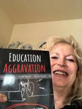 Leslie K. Brooks of Andover is shown with her book, Education Aggravation: A Retired Teacher’s View from the Trenches - A Call to Action.