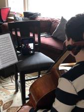 Helping students find solace through music via Zoom