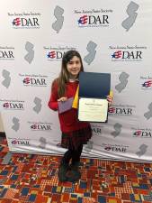 <b>Green Township resident and Hilltop Country Day School student Serena Petillo earned 2nd place in the state DAR Essay Contest. </b>
