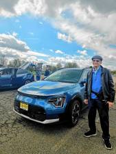 EV1 Alan Spector of Lafayette shows off his electric car at the Skylands Drive Electric Earth Month<b> </b>event<b> </b>Saturday, April 20 at Sussex County Mall in Newton. (Photos by Maria Kovic)